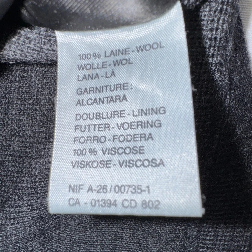 Rodier Hommes Mens Wool Knit Vest Gray Button Front Made in Belgium Size 7 L/XL